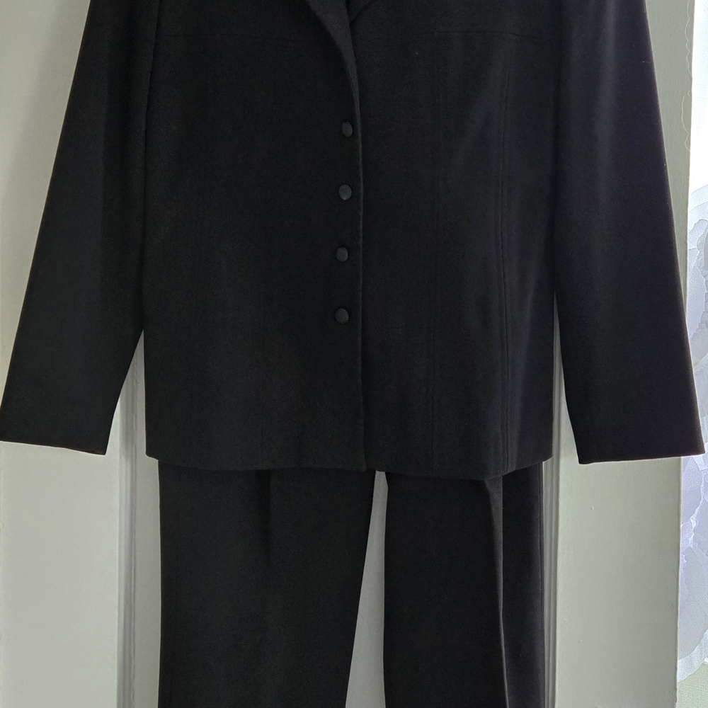 Larry Levine Classic Black Pantsuit